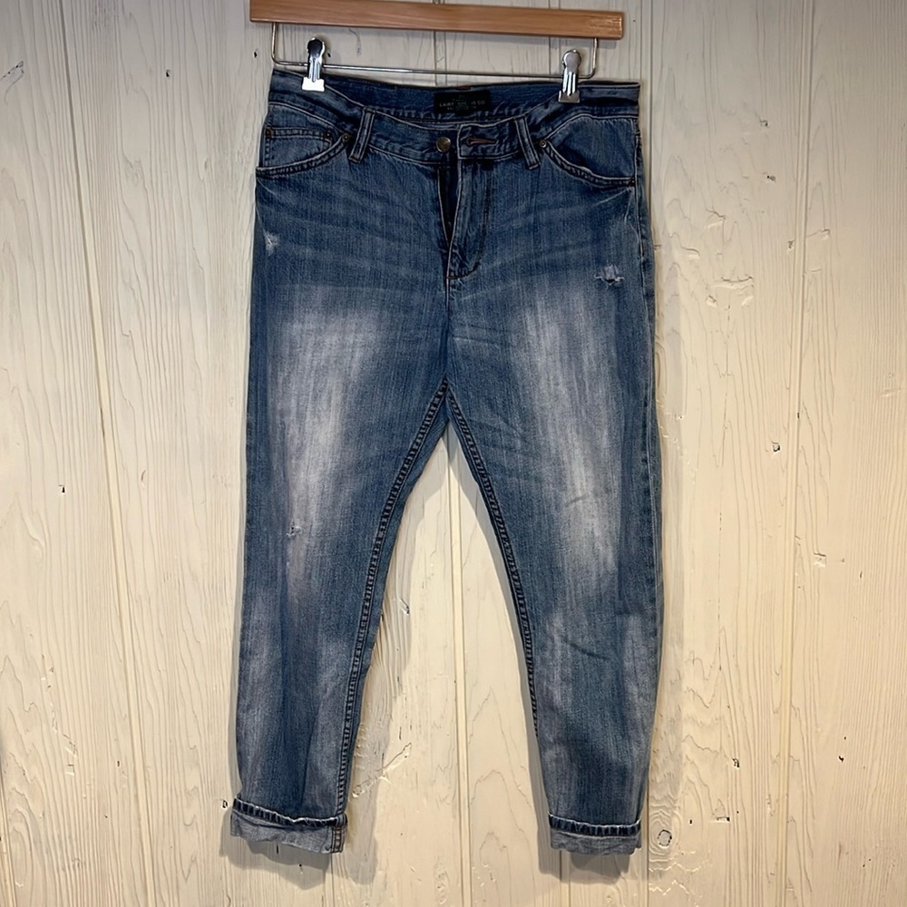 Lauren Jeans Co. Distressed Ankle Jeans, size 8